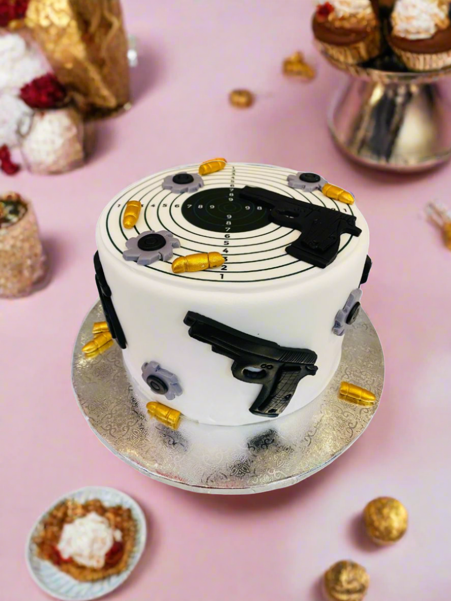Bullet Gun Fondant Cake