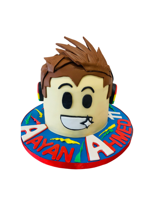 Roblox Molded Fondant Cake