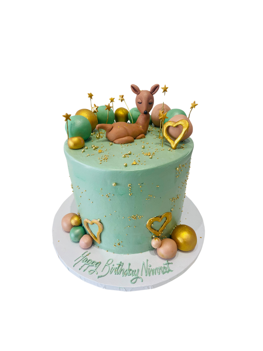 Deer Jungle Cream Cake