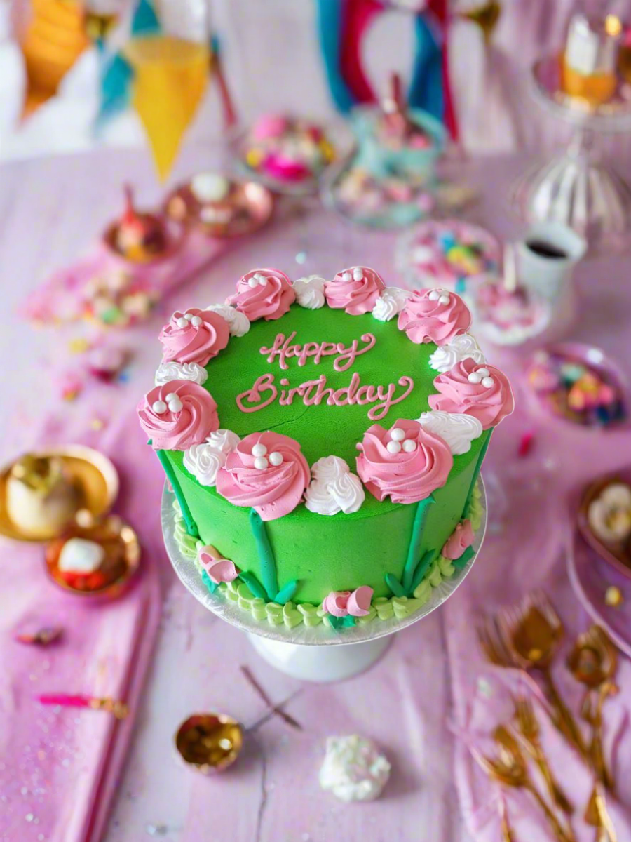 Garden Birthday Cake