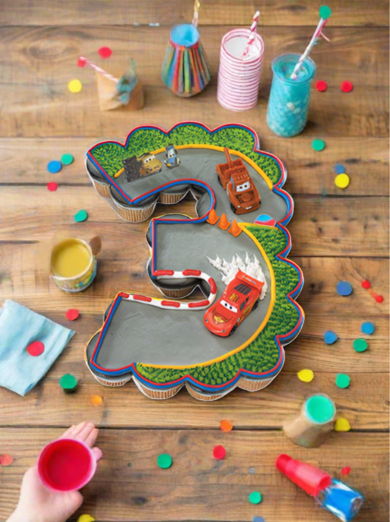 3Rd Birthday Cars 2 World Grand Prix Cupcakes