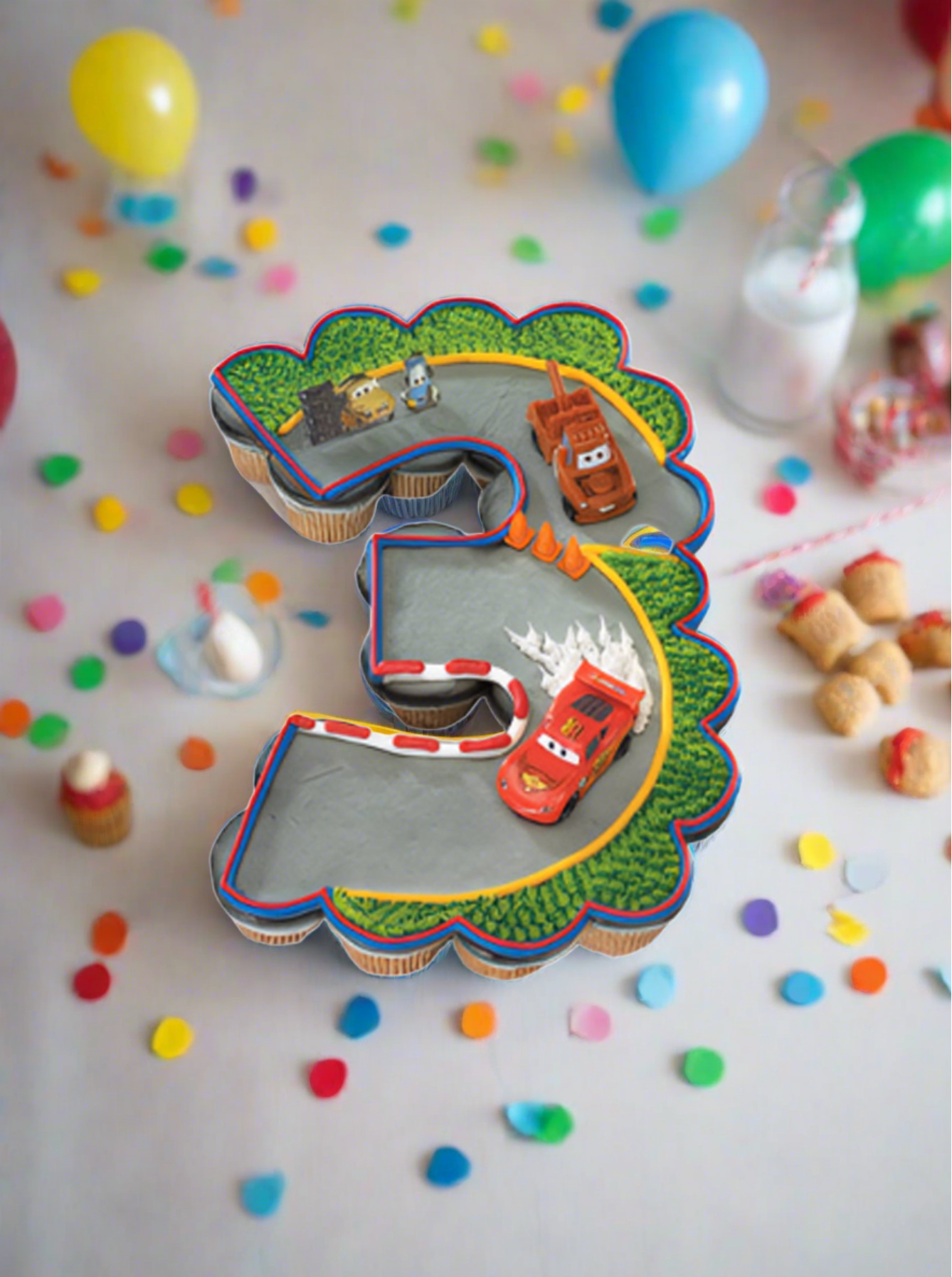 3Rd Birthday Cars 2 World Grand Prix Cupcakes