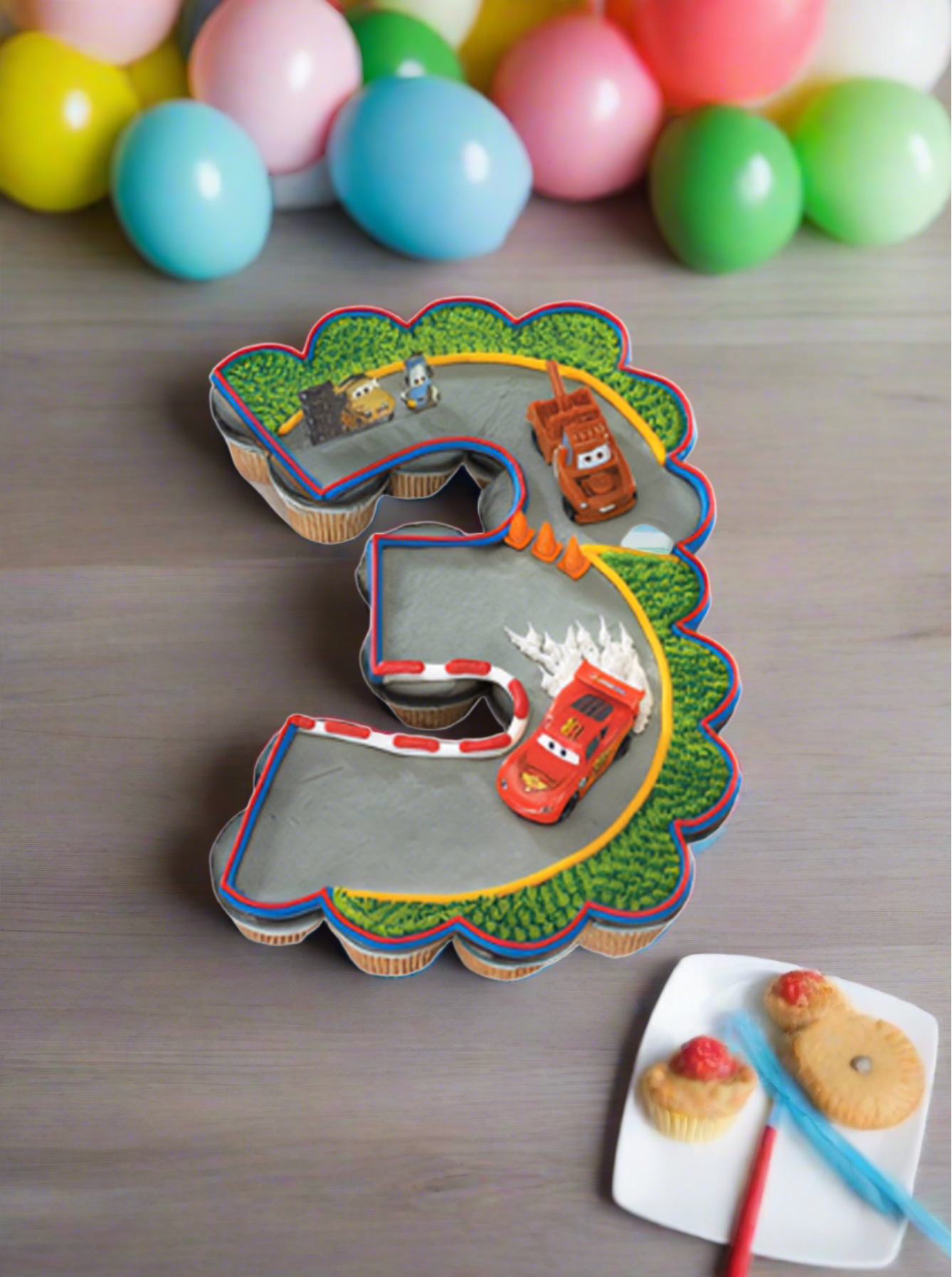 3Rd Birthday Cars 2 World Grand Prix Cupcakes