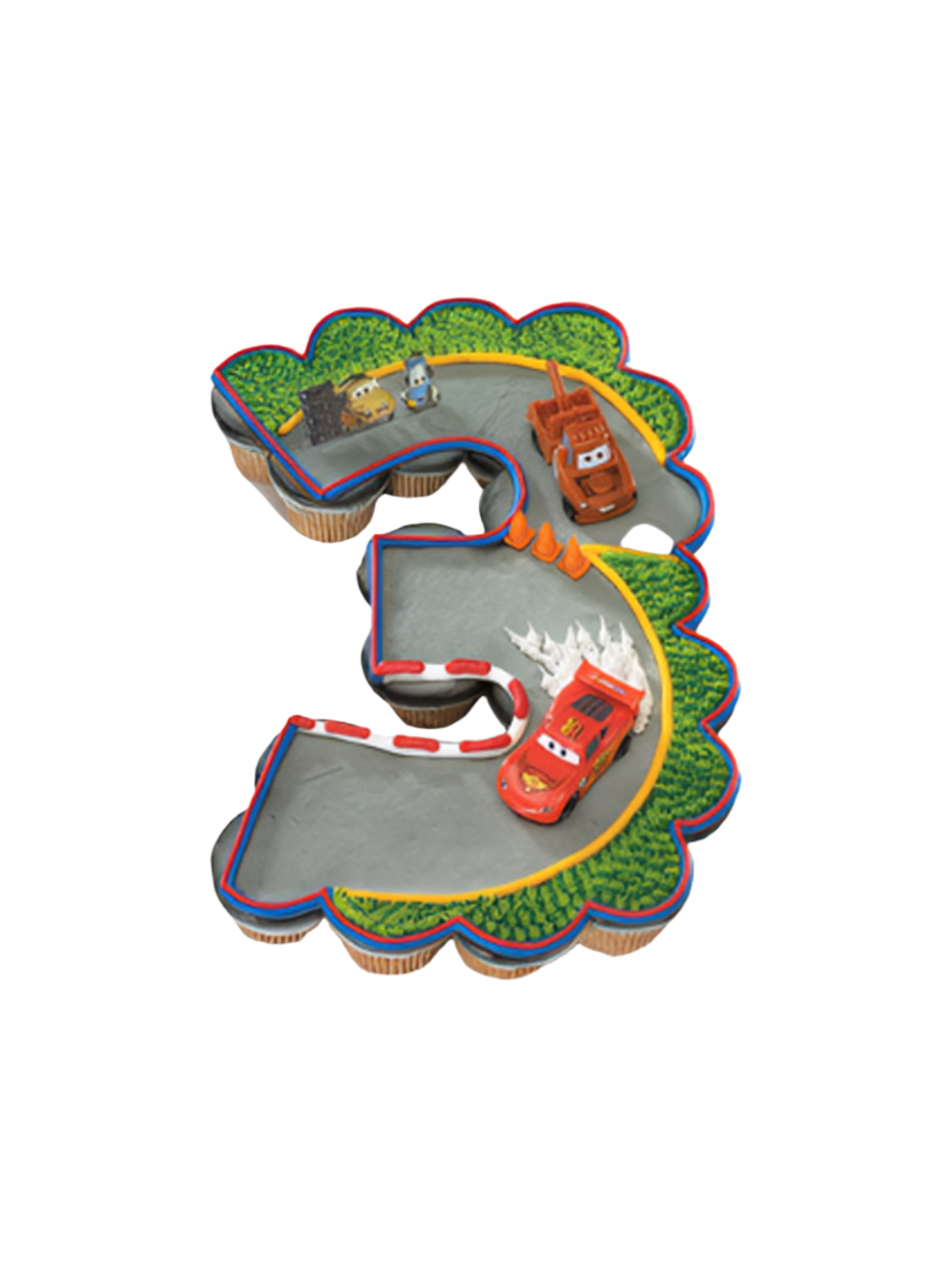 3Rd Birthday Cars 2 World Grand Prix Cupcakes