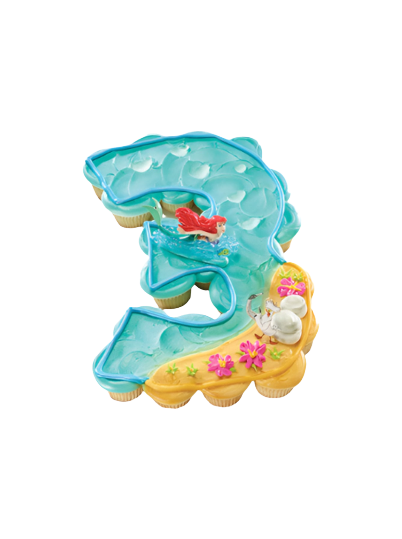 3Rd Birthday The Little Mermaid Ariel And Scuttle Cupcakes
