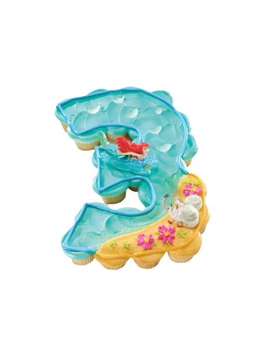 3Rd Birthday The Little Mermaid Ariel And Scuttle Cupcakes