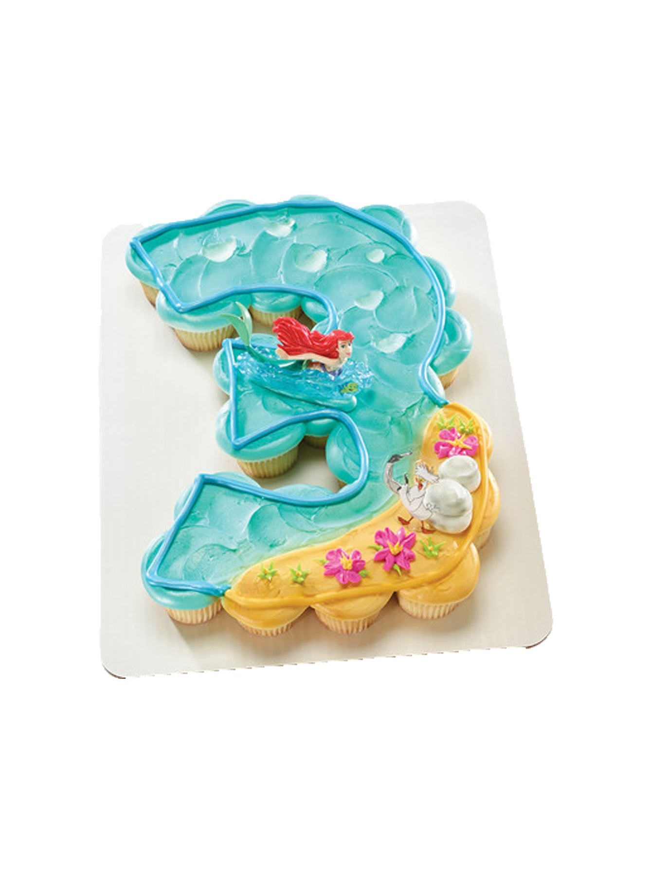 3Rd Birthday The Little Mermaid Ariel And Scuttle Cupcakes