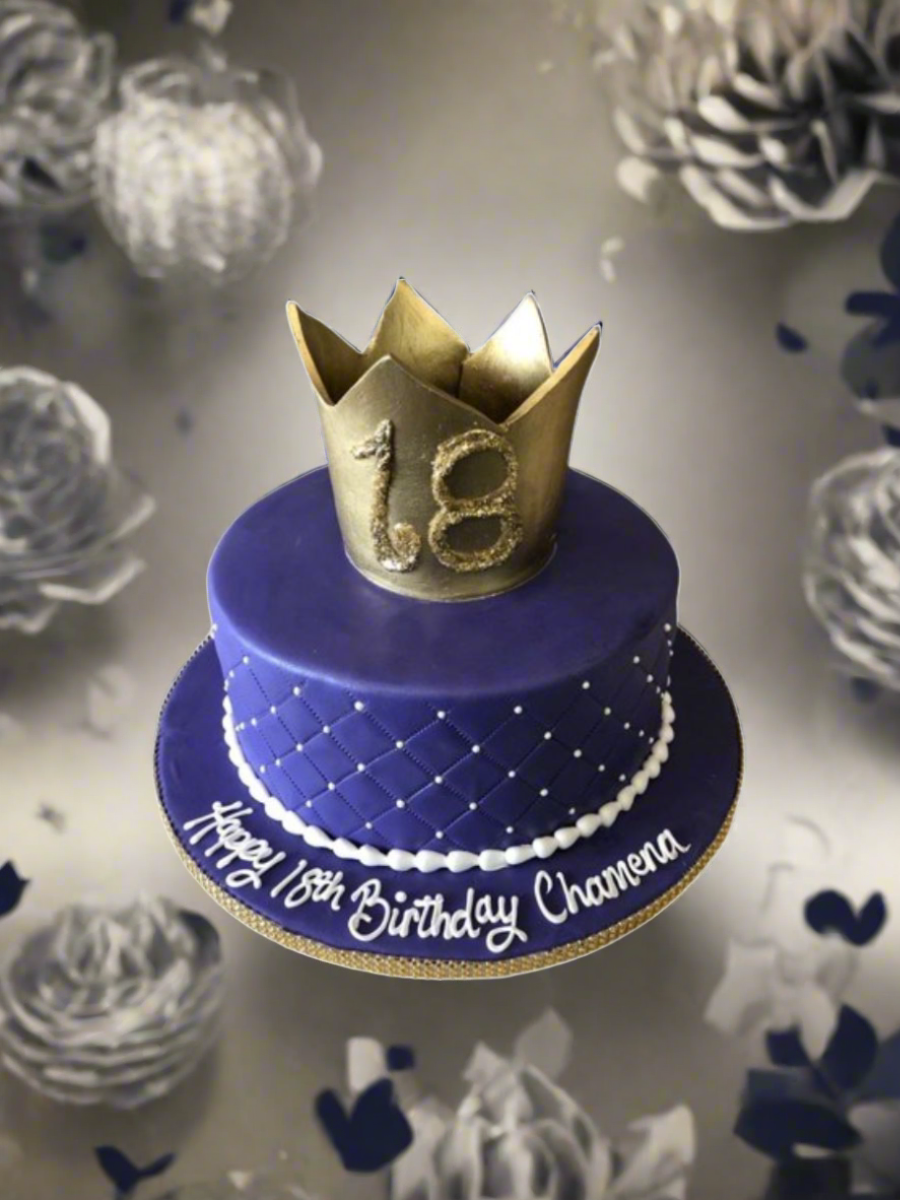 Chamena Crown Fondant Cake