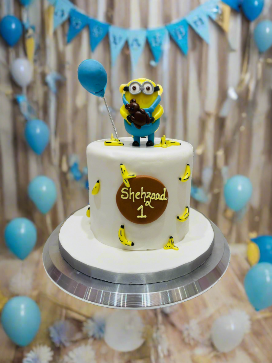 Shehzaad Minion Fondant Cake