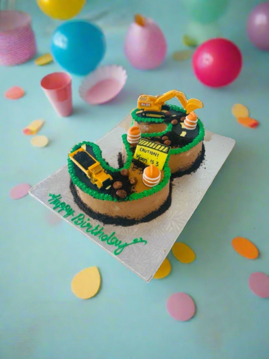 Viaan Construction Theme Cake