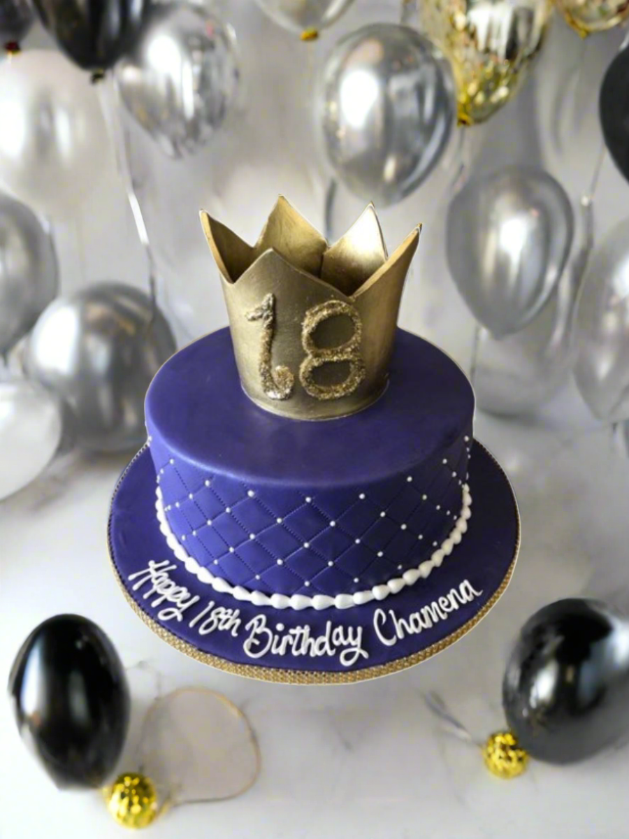 Chamena Crown Fondant Cake