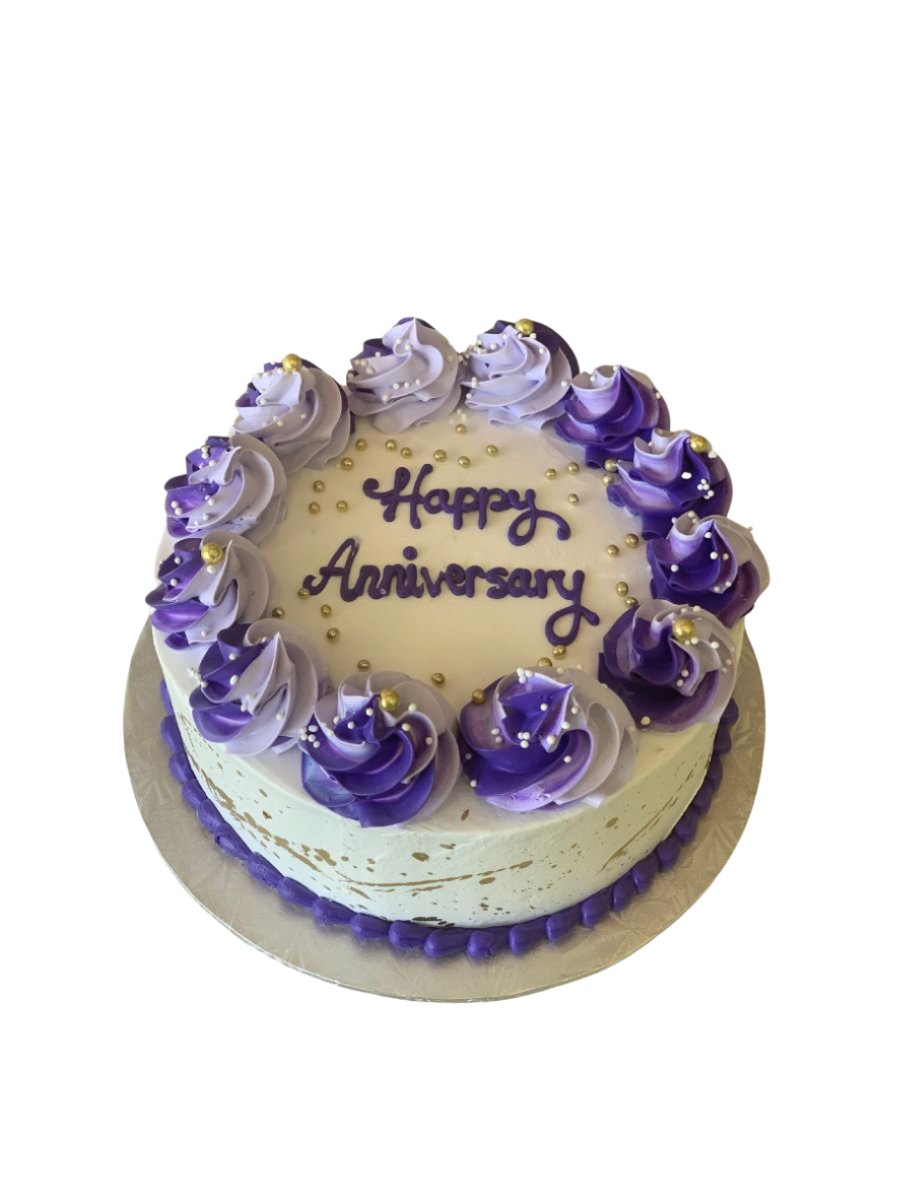 Purple Rosette Cake