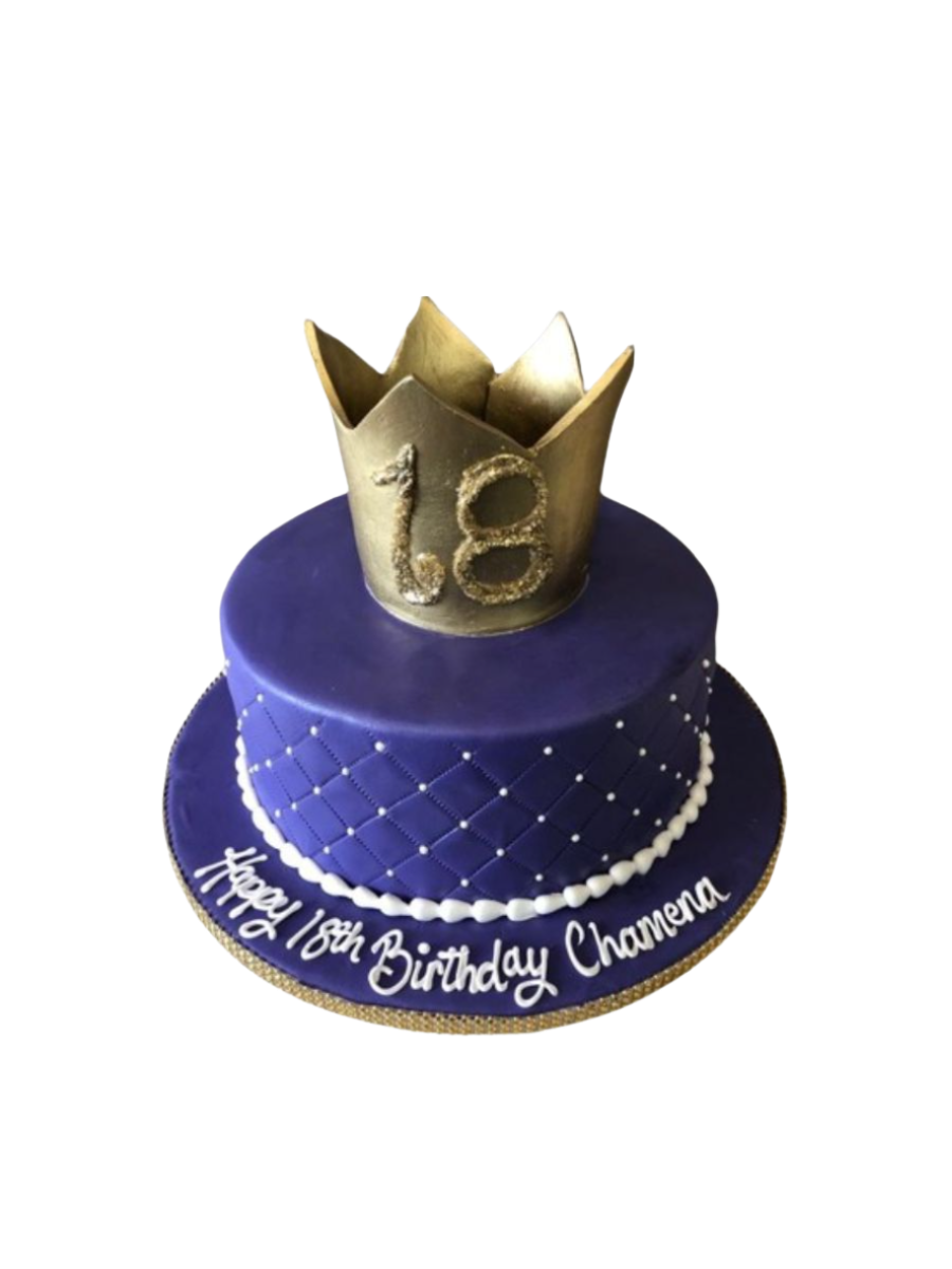 Chamena Crown Fondant Cake