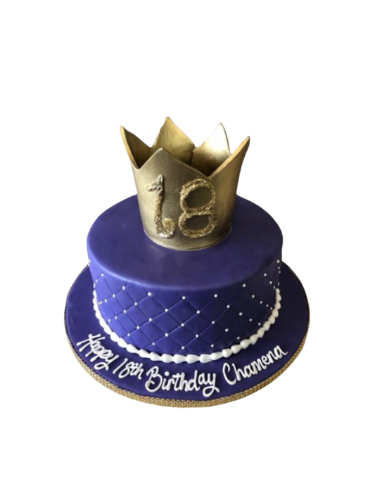 Chamena Crown Fondant Cake