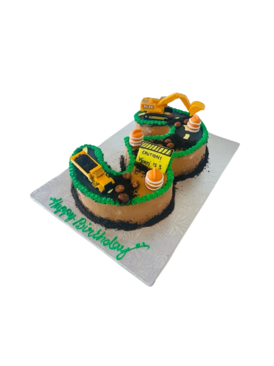 Viaan Construction Theme Cake