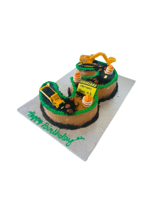 Viaan Construction Theme Cake