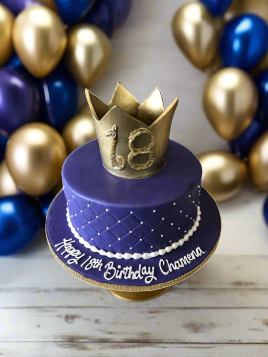 Chamena Crown Fondant Cake