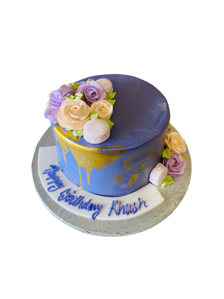 Khush Purple Birthday Cake