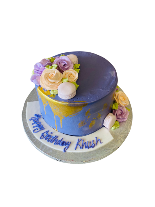 Khush Purple Birthday Cake
