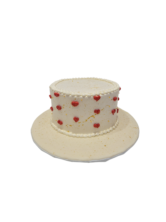 Ivory Heart Cake