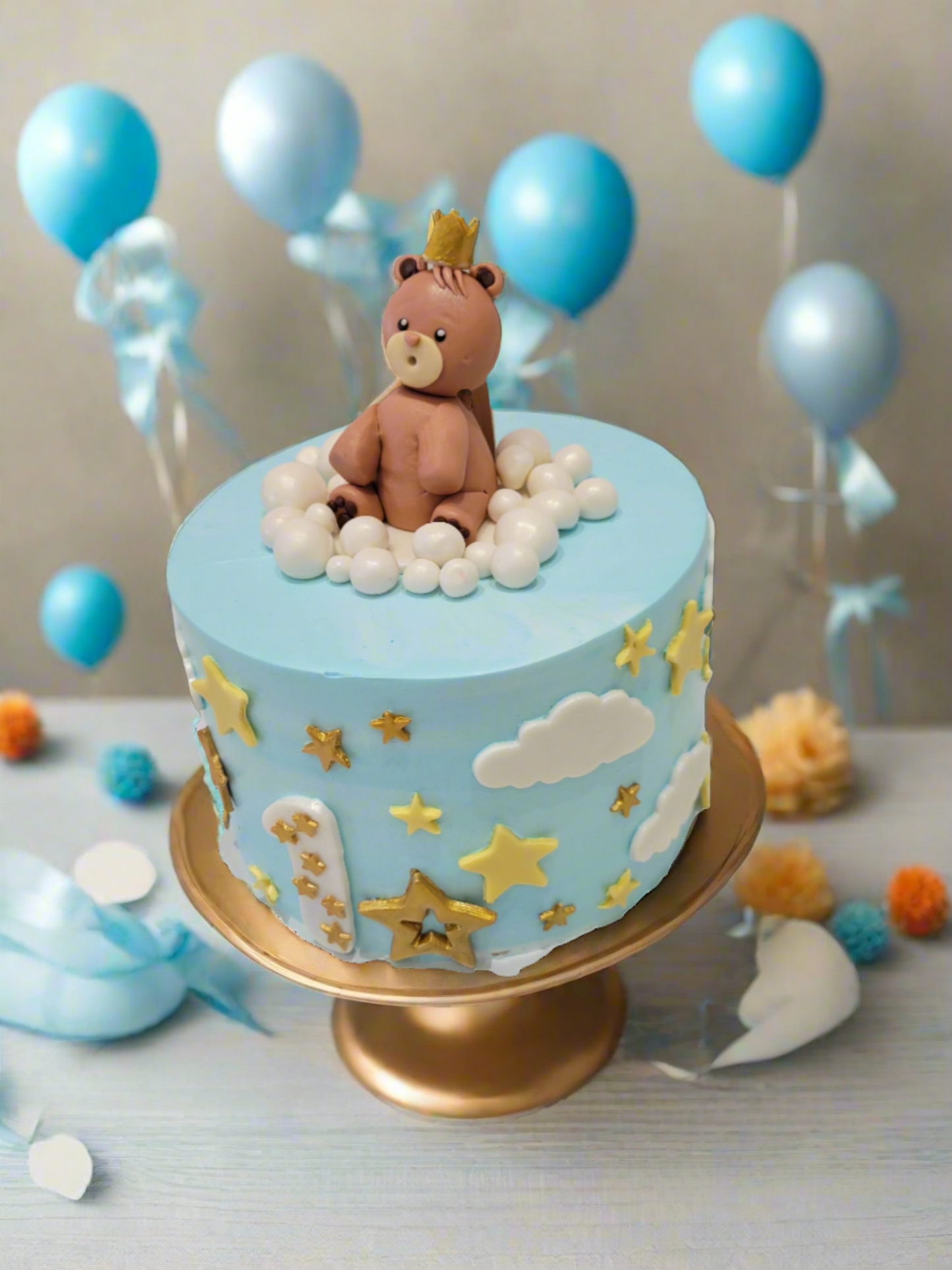 Vedaant Teddy Birthday Cake