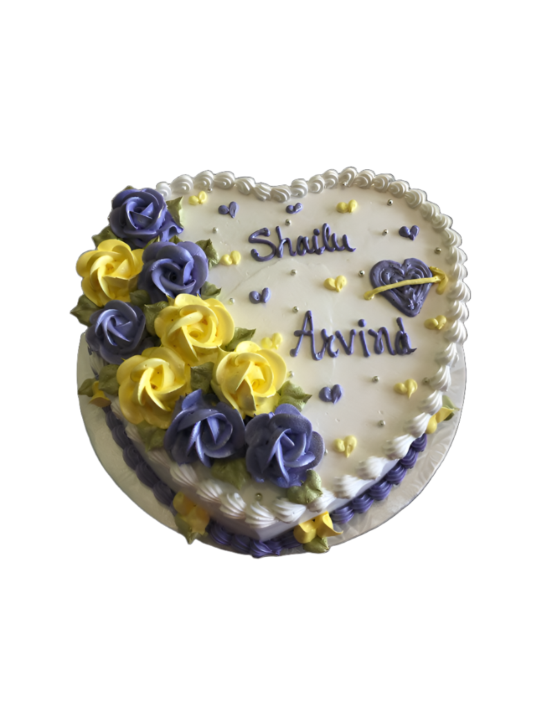 Anniversary Heart Cake