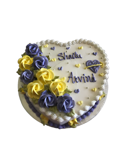 Anniversary Heart Cake