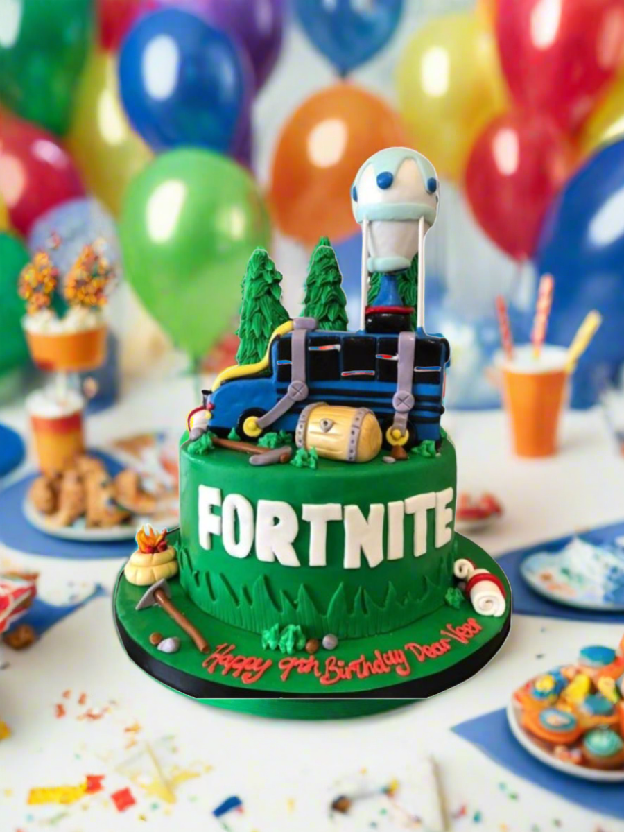 Fortnite Fondant Birthday Cake