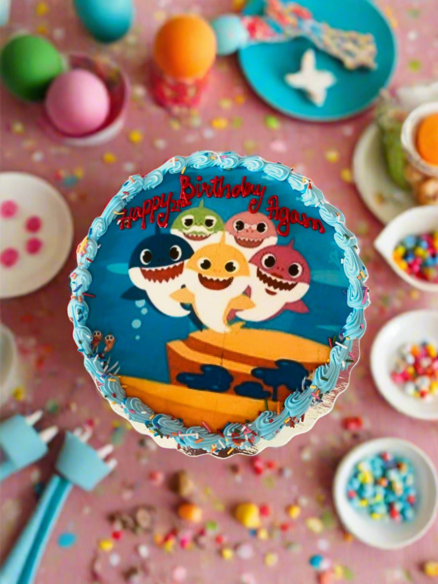 Baby Shark Photo Cake