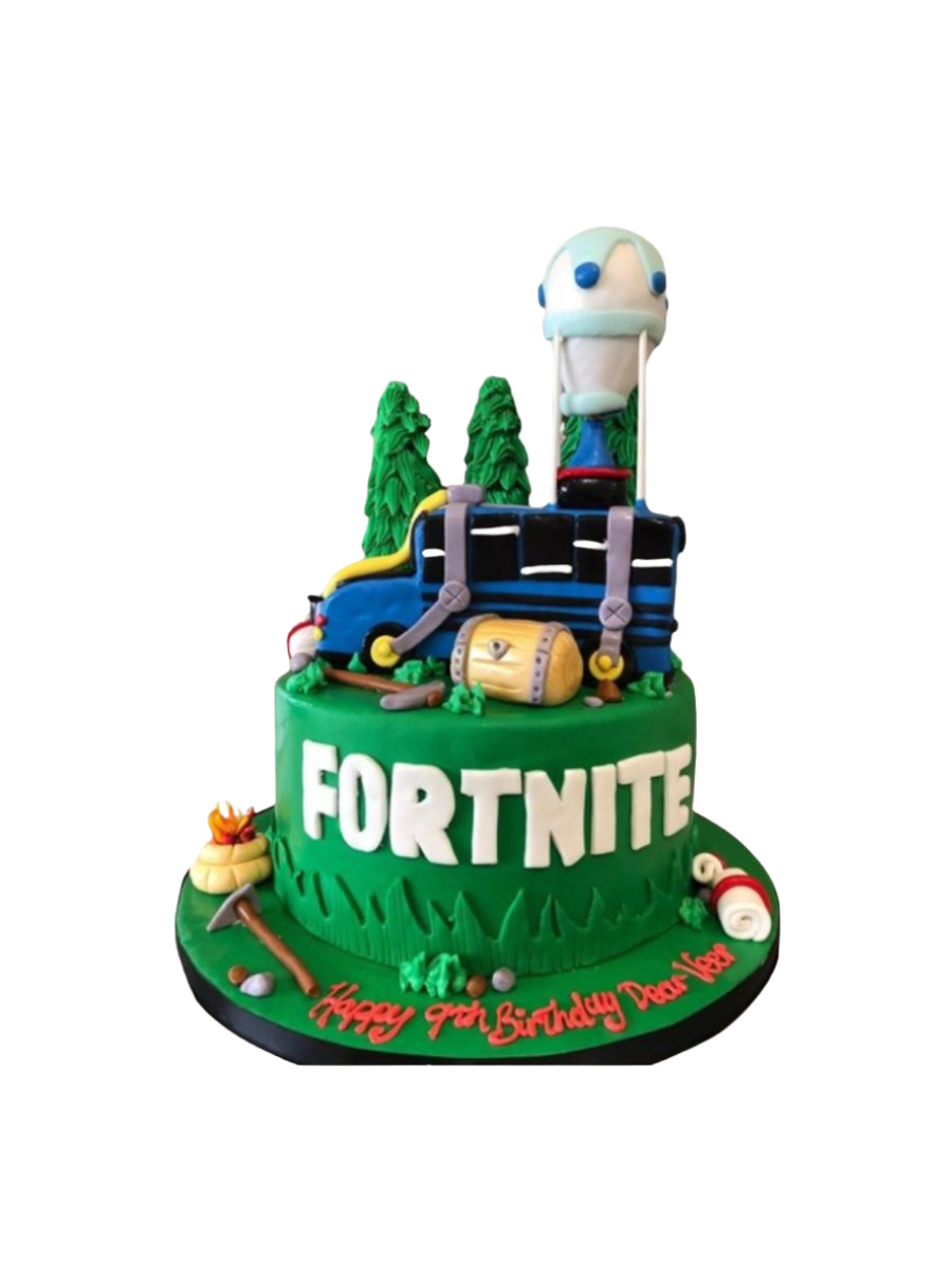 Fortnite Fondant Birthday Cake