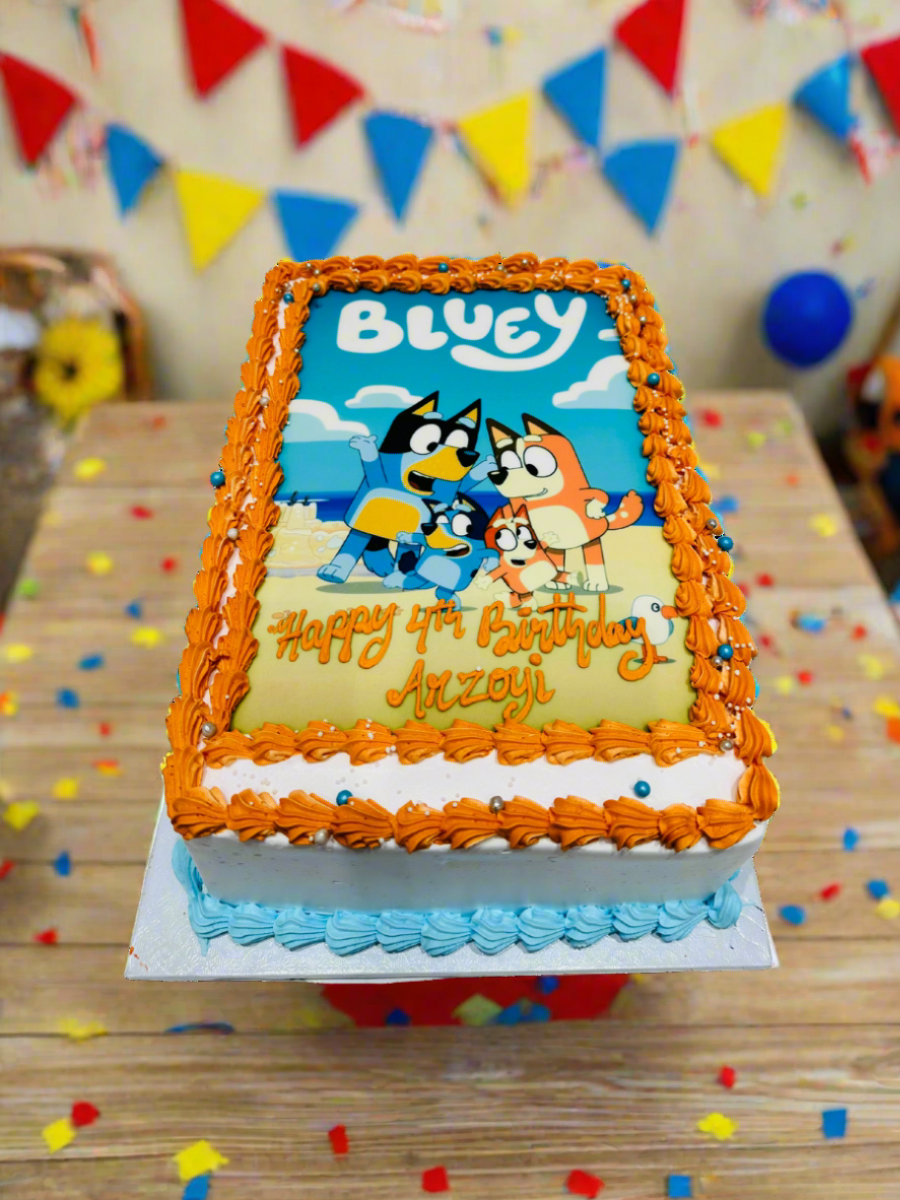 Bluey Photo Cake