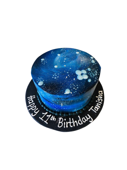 Galaxy Themed Birthday Cake