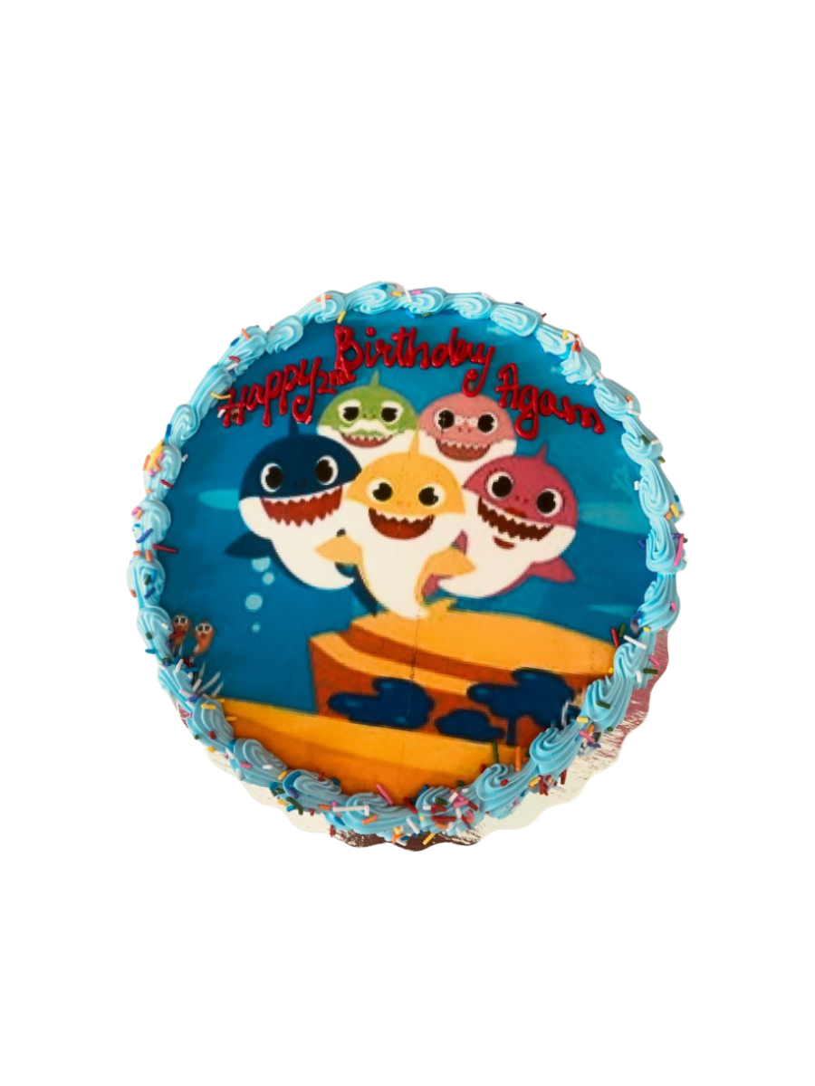 Baby Shark Photo Cake