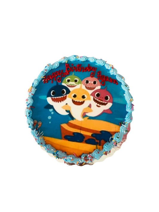 Baby Shark Photo Cake