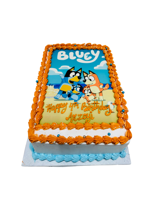 Bluey Photo Cake