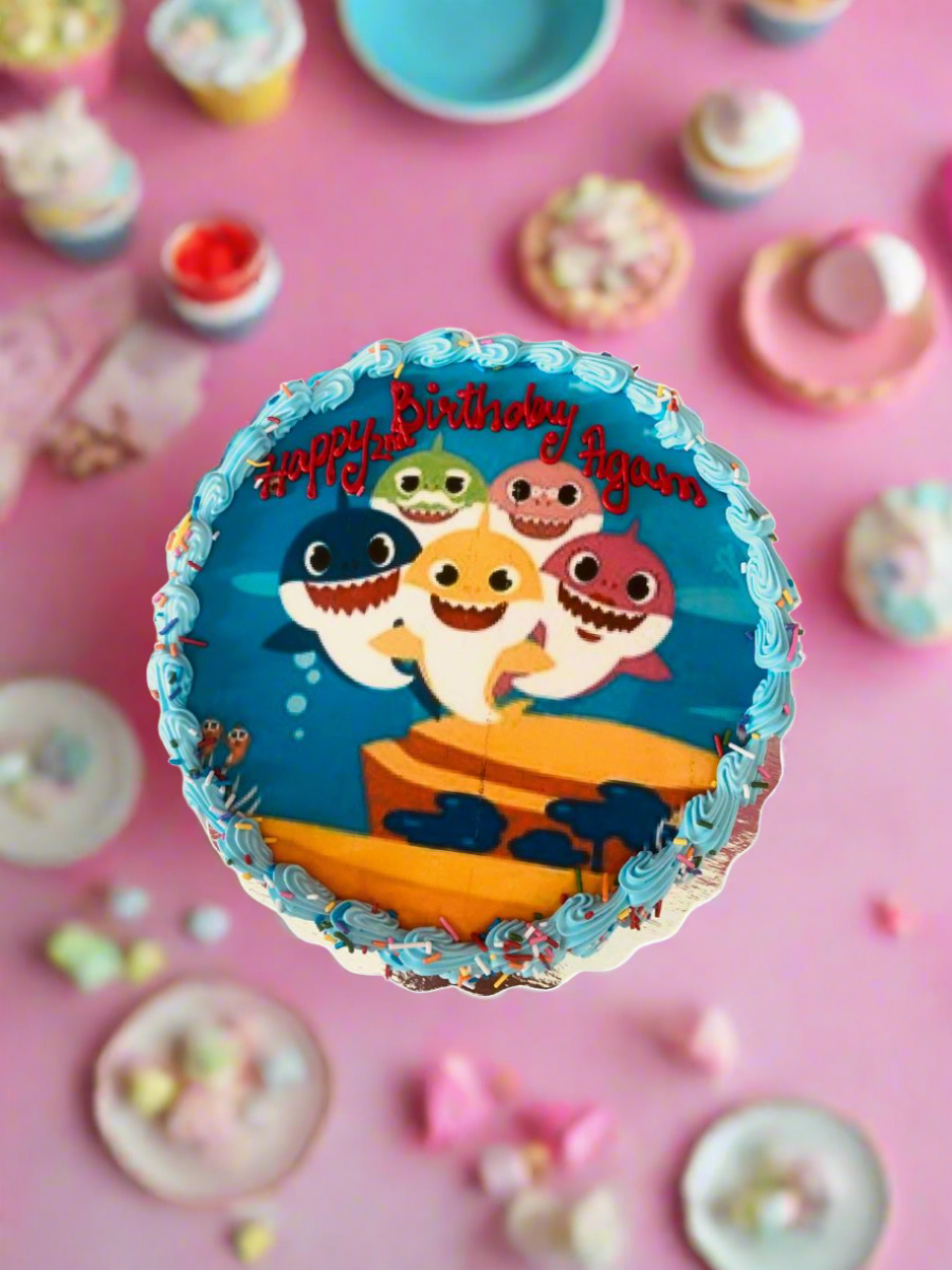 Baby Shark Photo Cake