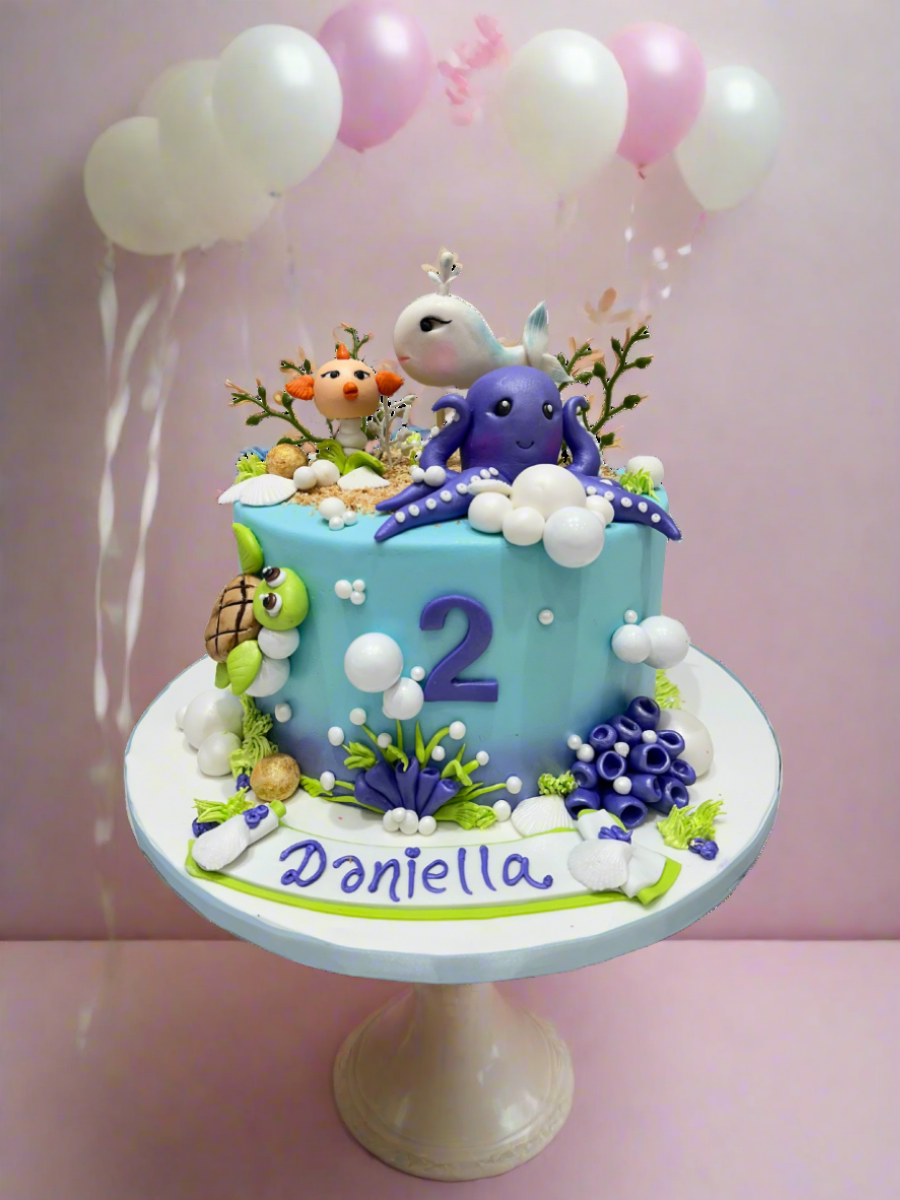 Sea Life Fondant Cake