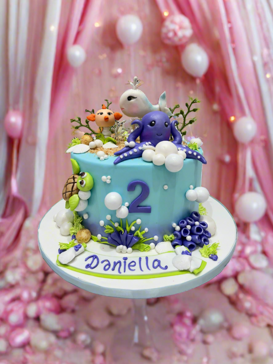 Sea Life Fondant Cake