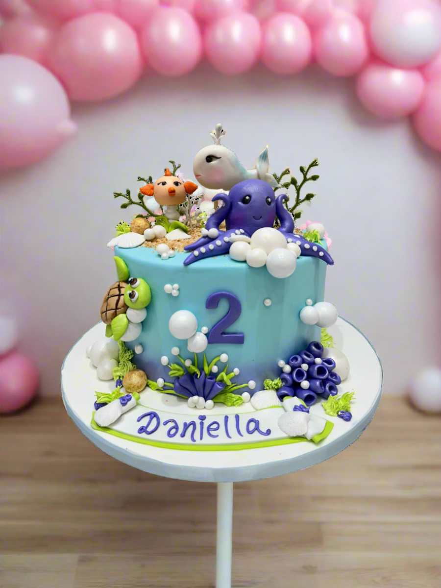Sea Life Fondant Cake