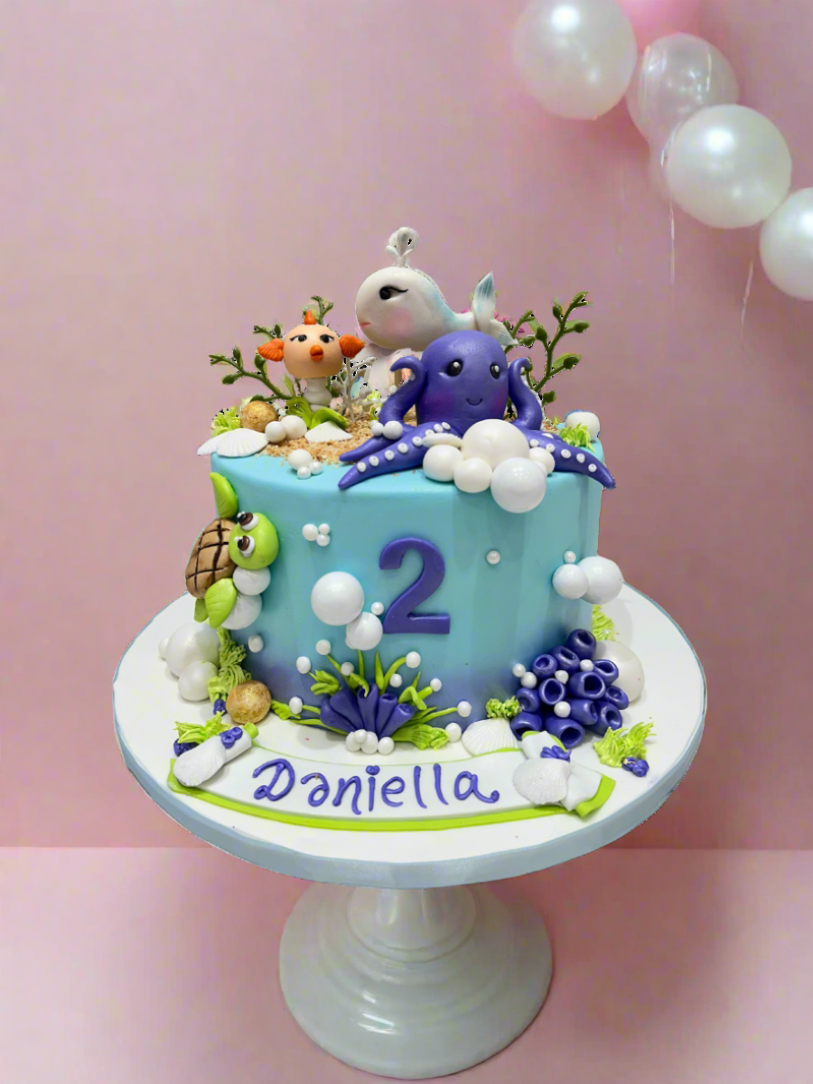 Sea Life Fondant Cake