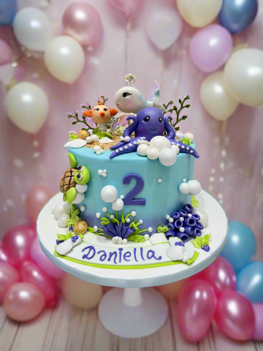 Sea Life Fondant Cake
