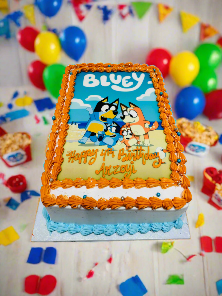 Bluey Photo Cake