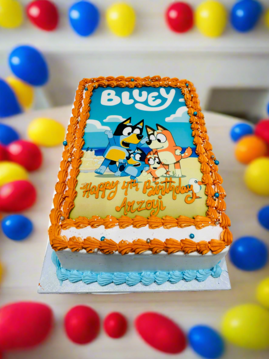 Bluey Photo Cake