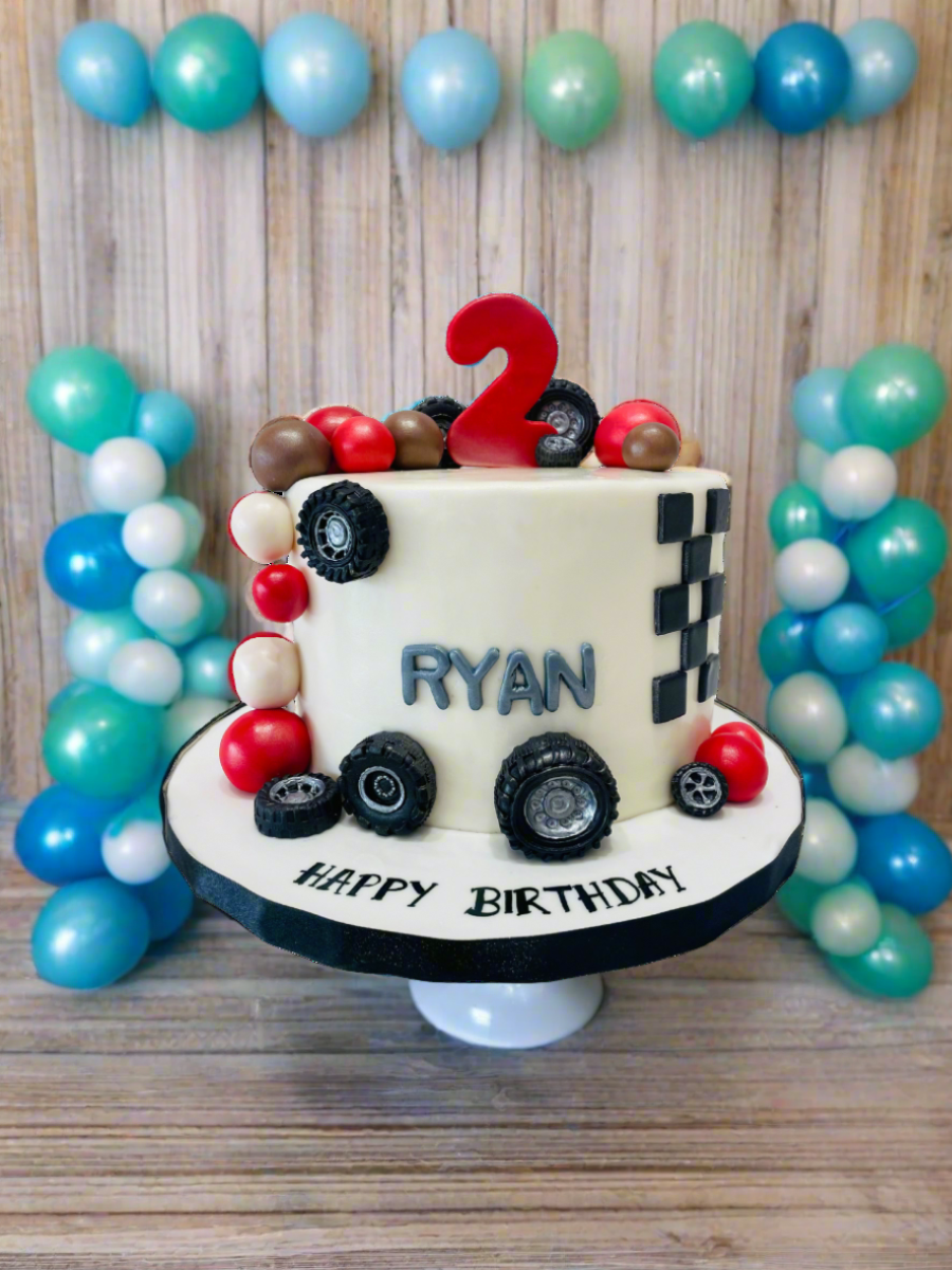 Ryan Car Fondant Cake