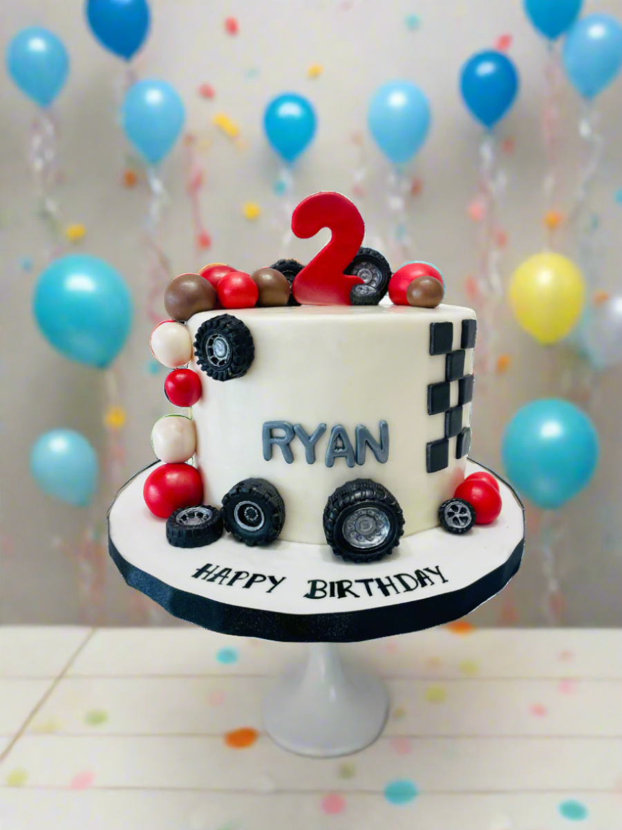 Ryan Car Fondant Cake