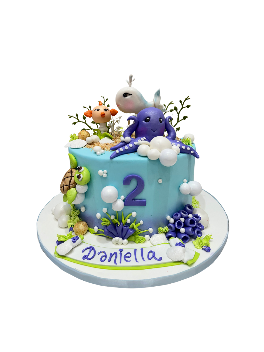 Sea Life Fondant Cake