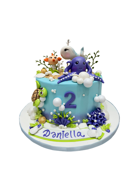 Sea Life Fondant Cake