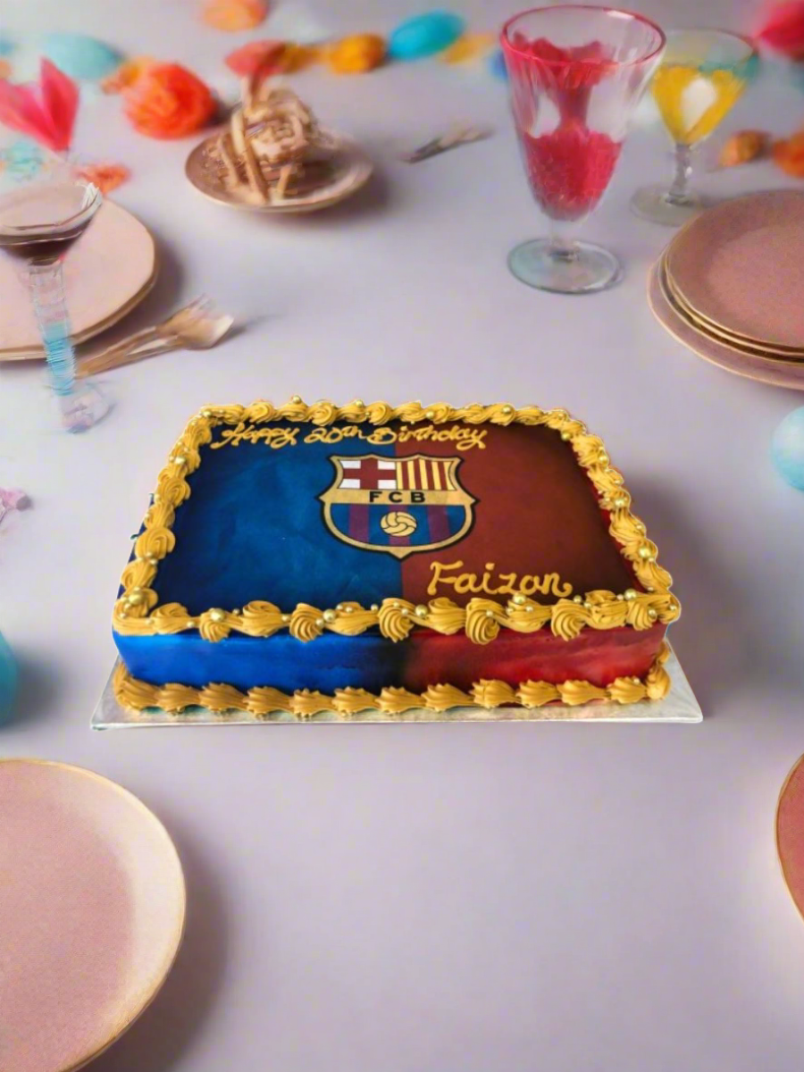 Fcb Photo Cake