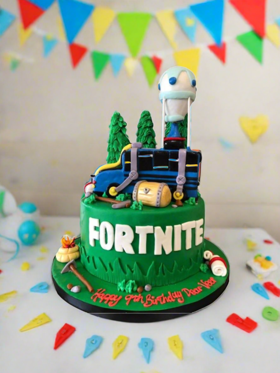 Fortnite Fondant Birthday Cake