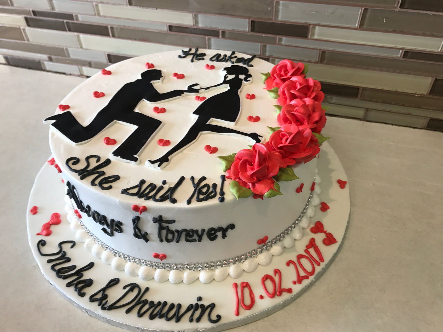 Proposal Cake - Rashmi's Bakery